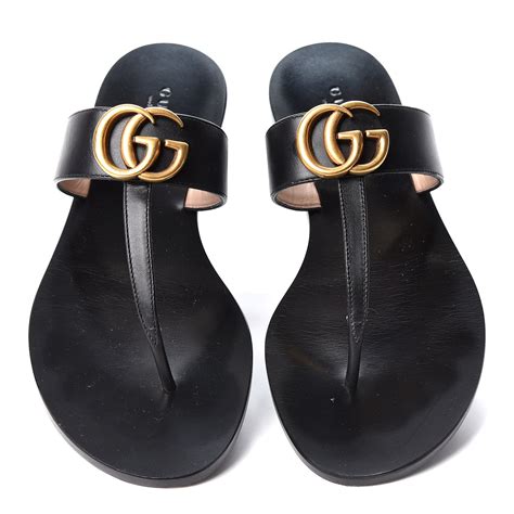 gucci thong sandals fake|authentic black gucci thong sandals.